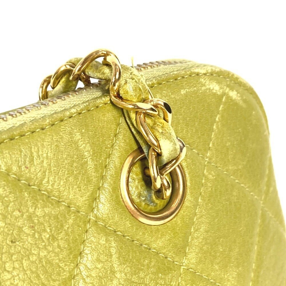 CHANEL Green Caviar Leather Shoulder Bag - Picture 10 of 16